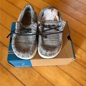 Hey Dude Kids Moccasins in Gray and Black